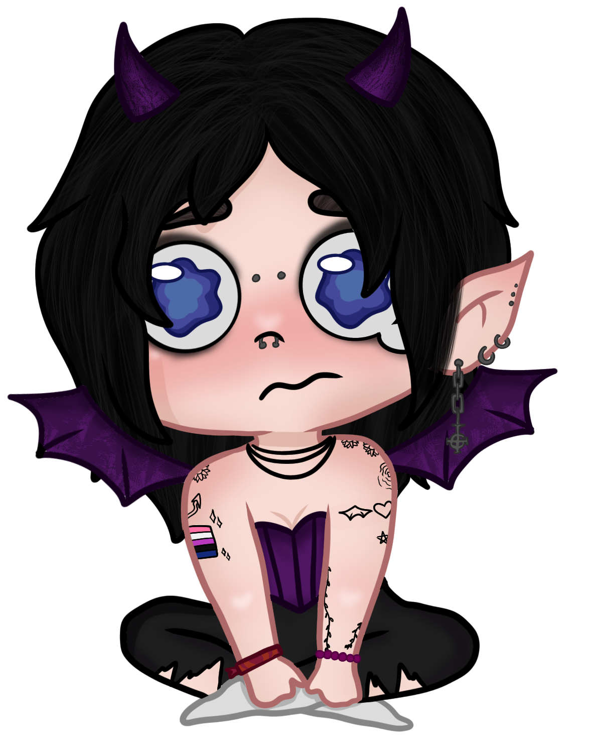PNGTuber - Crying demon idle