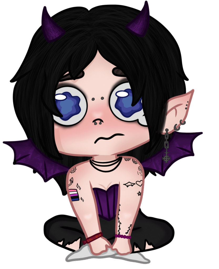 PNGTuber - Scared demon