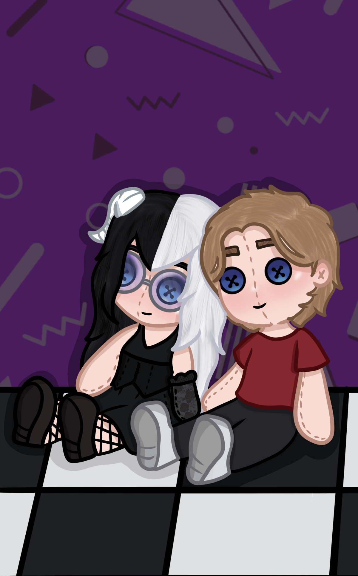 Comission drawing - Evelynn and boyfriend