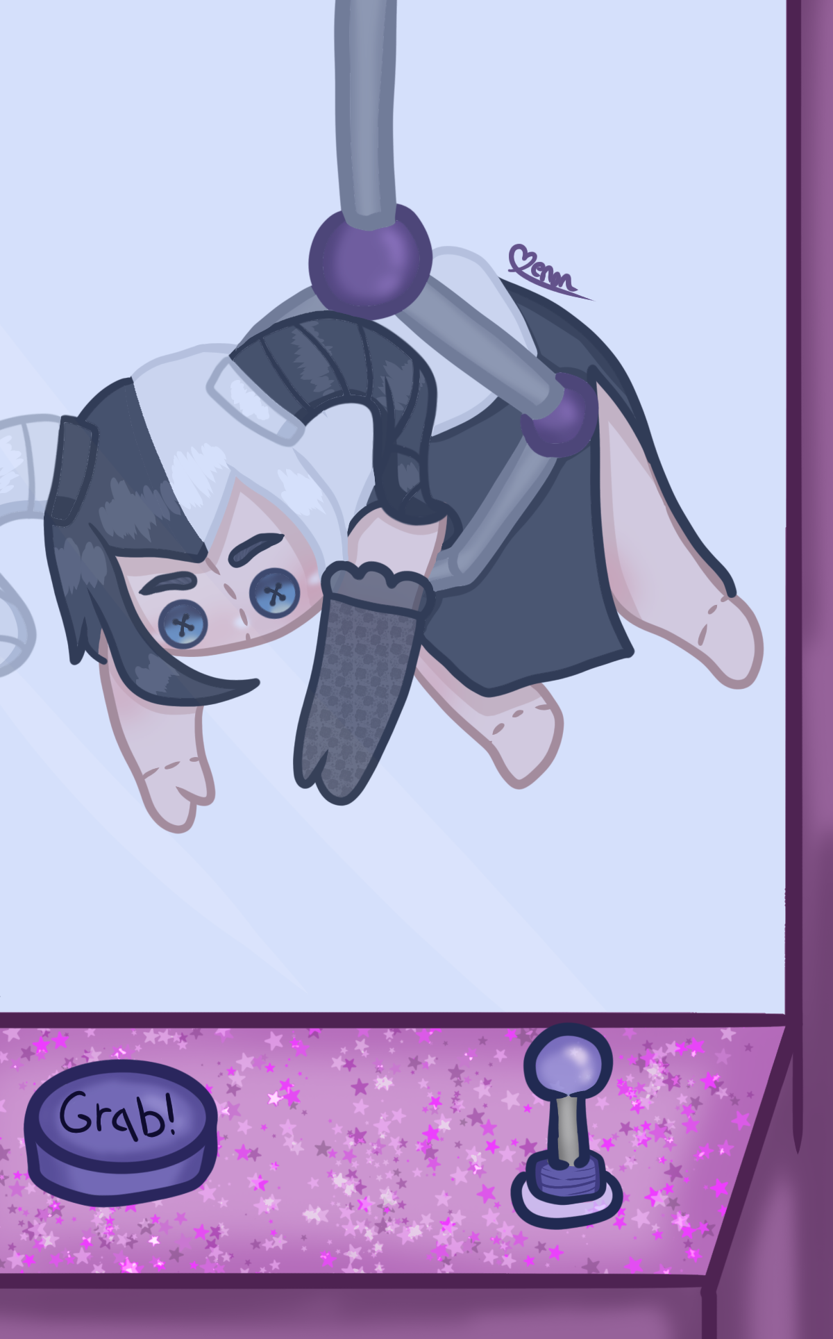 Comission emote - Evelynn claw machine