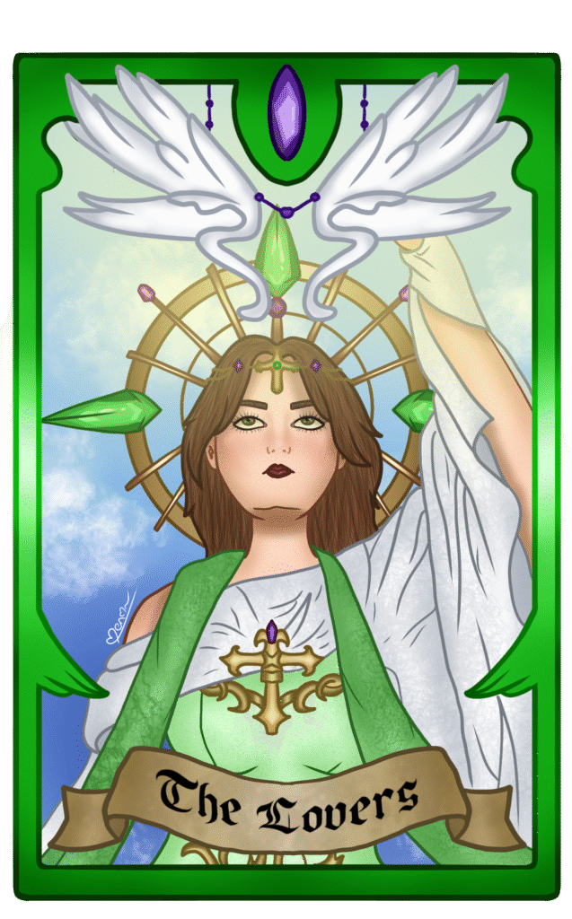 Costumised The Lovers tarot card