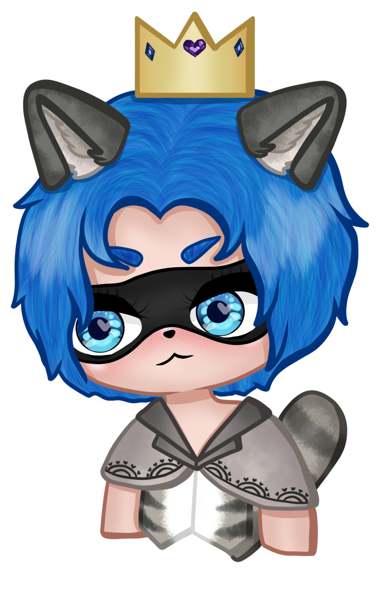 PNGTuber - Raccoon human idle