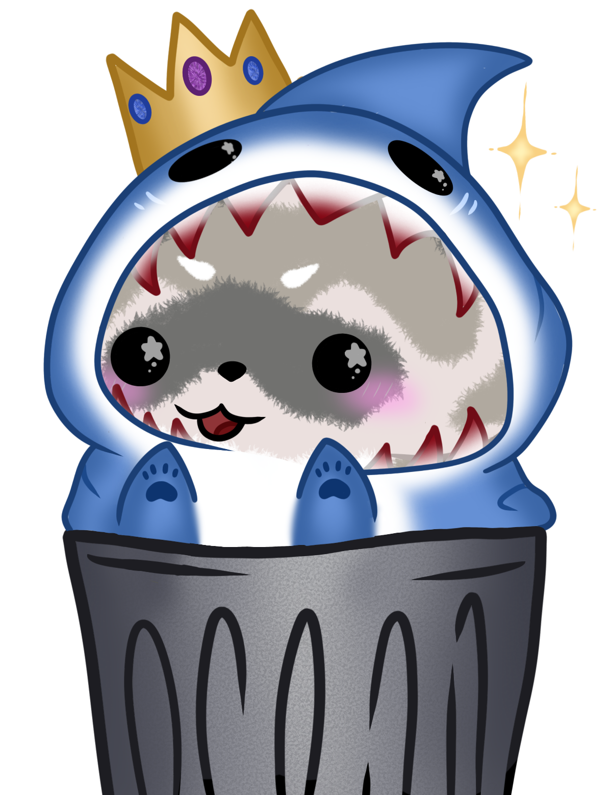 PNGTuber - Raccoon shark talking