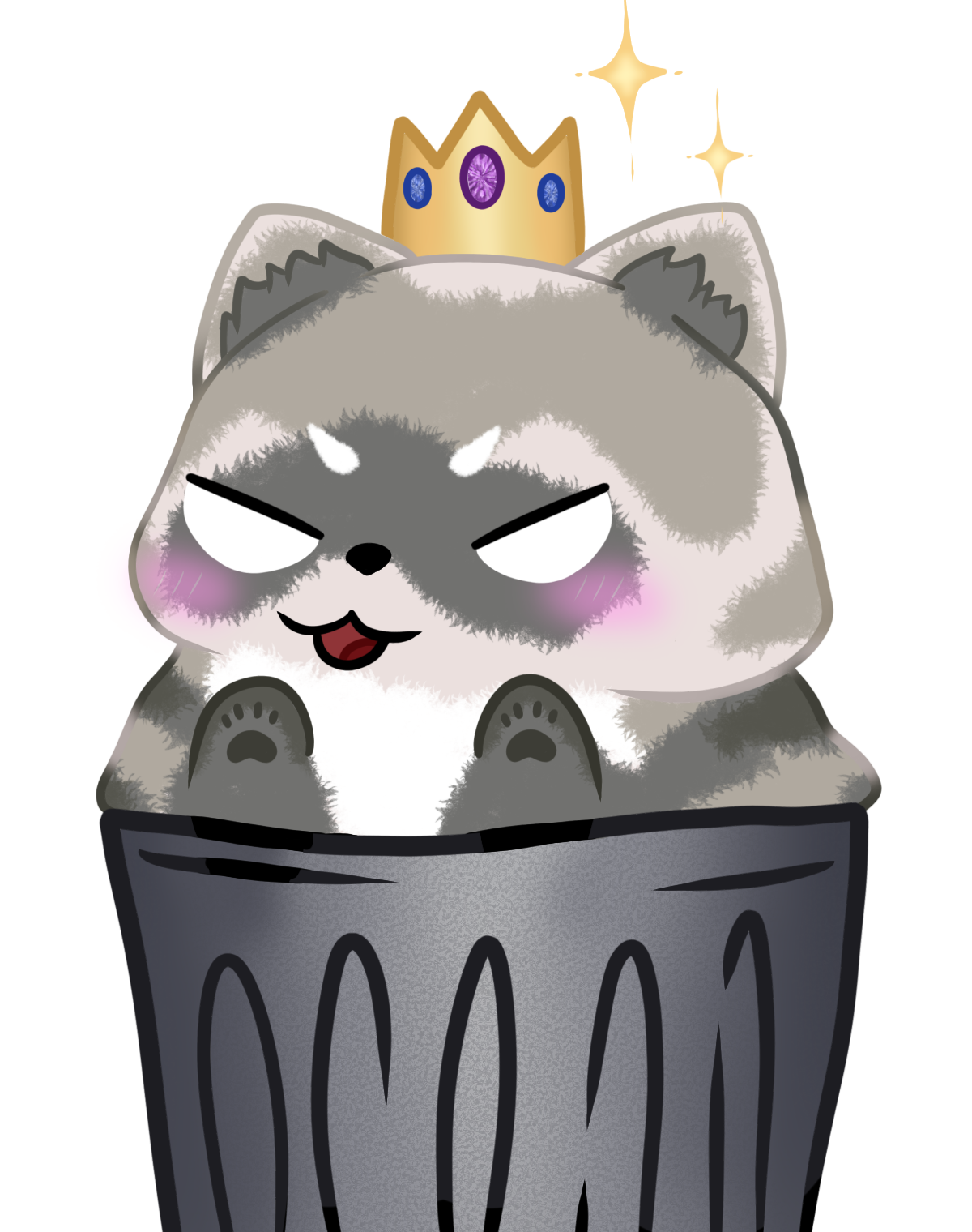 PNGTuber - Raccoon angry