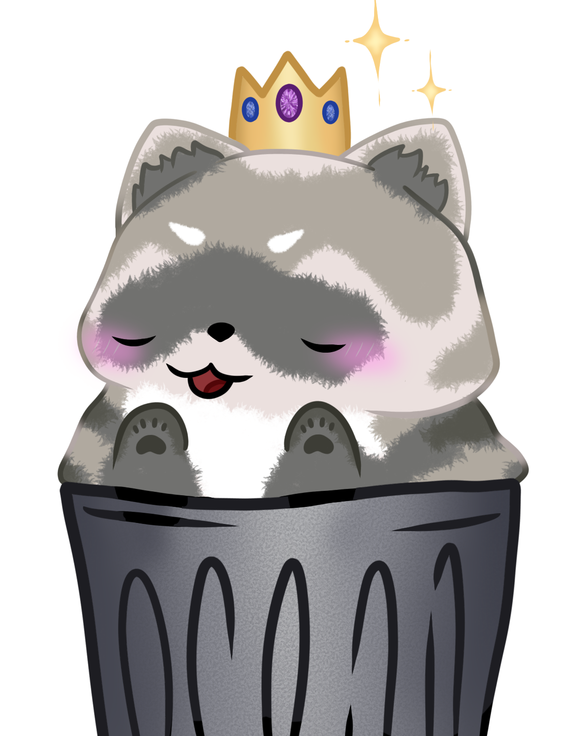 PNGTuber - Raccoon talking