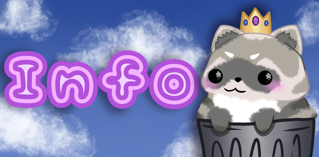 Info twitch banner - Raccoon