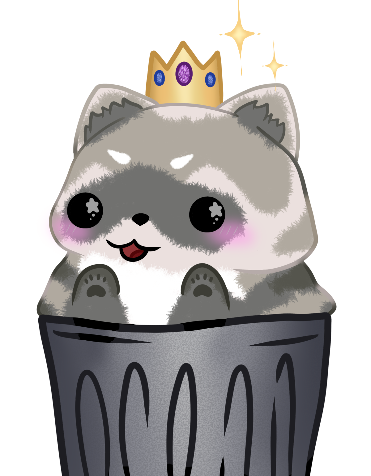 PNGTuber - Raccoon talking
