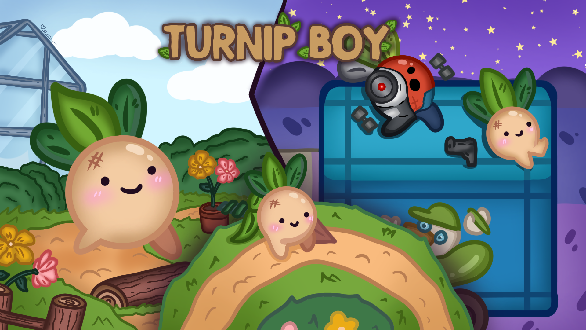 Drawing - Turnip boy background