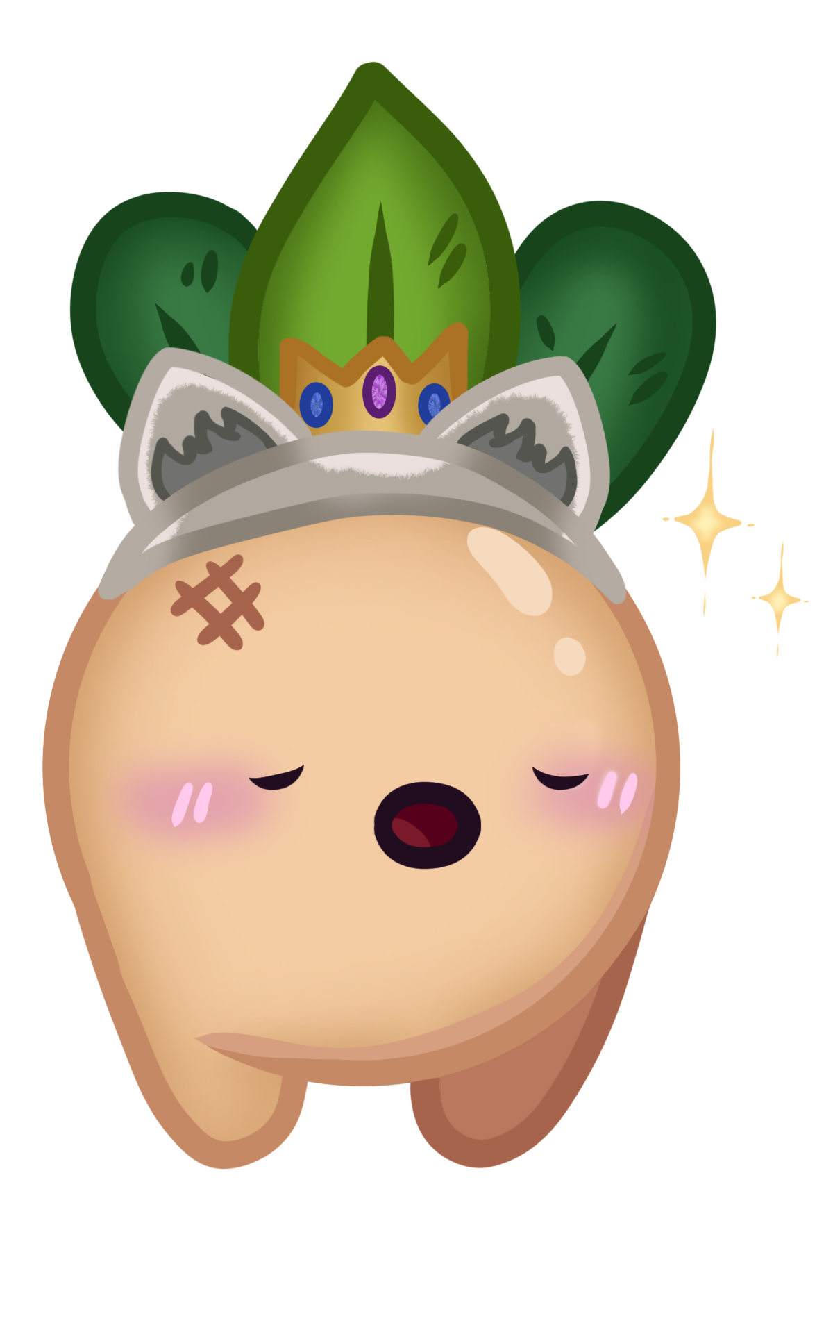 PNGTuber - Turnip talking and blinking